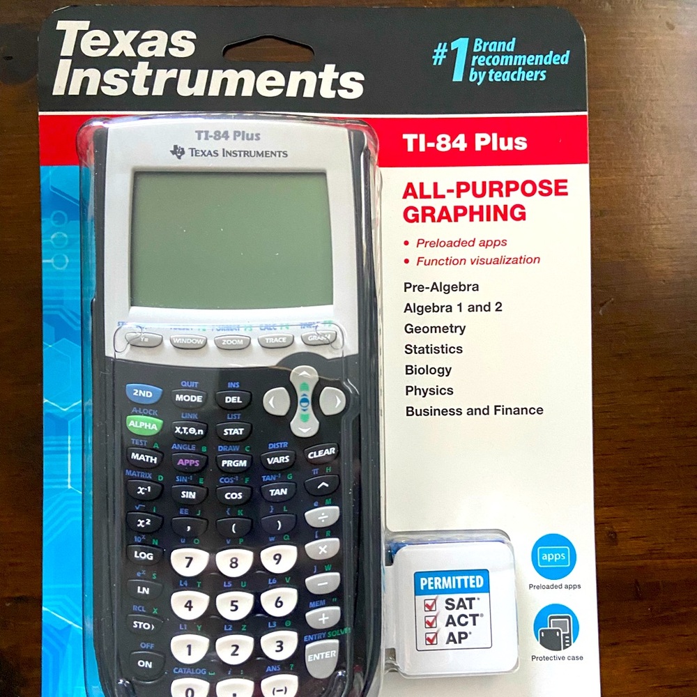 New in box TI-84 Plus all purpose graphing calculator